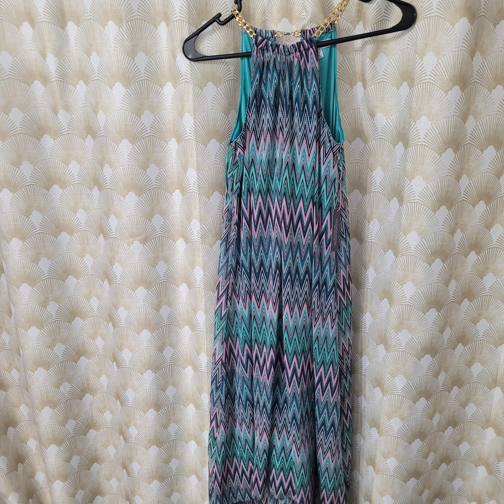 Chevron Patterned Maxi Dress